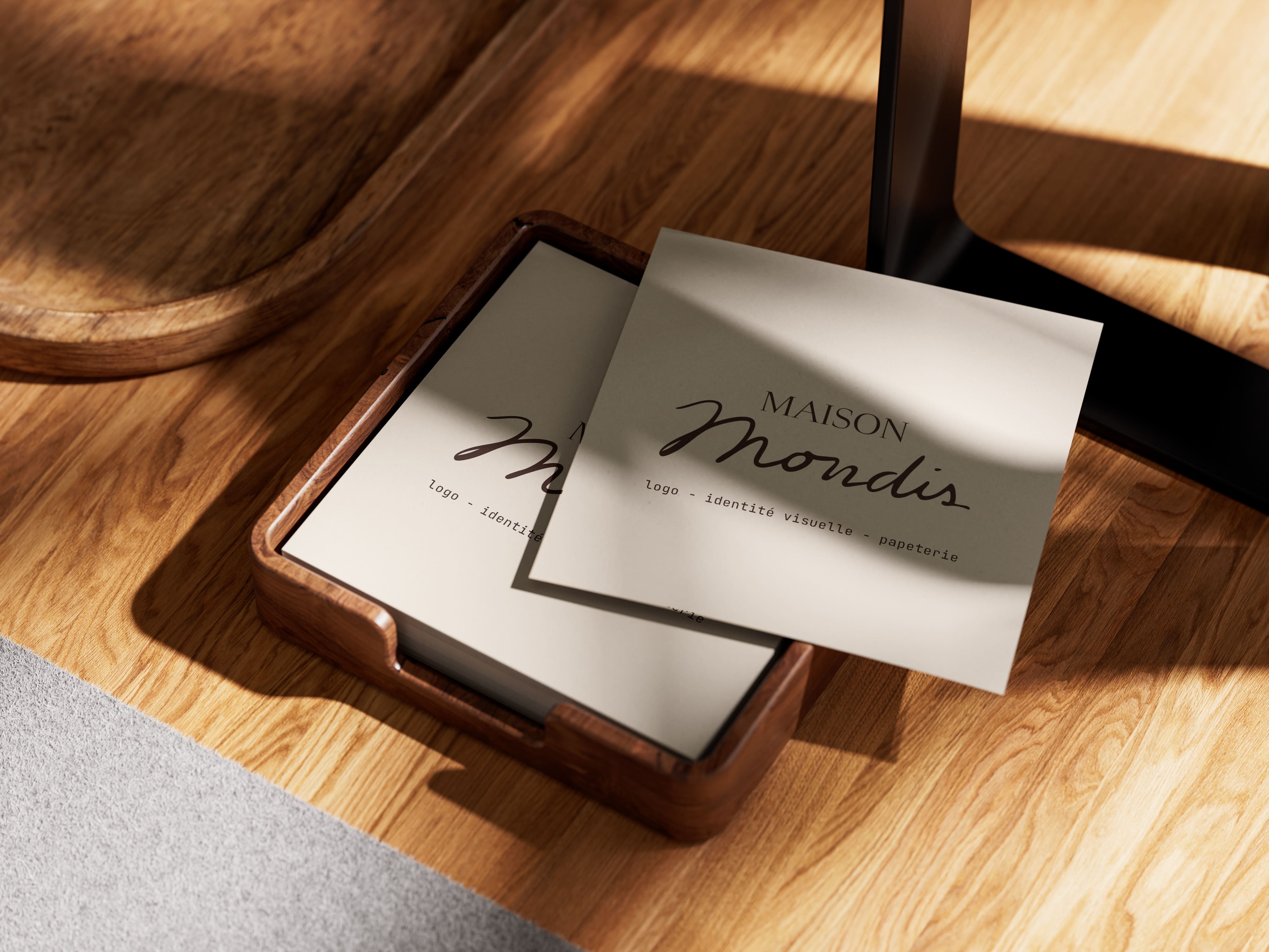 Création de logo et identité visuelle sur mesure — Studio Maison Mondis